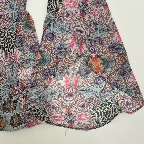 Boston Proper Vintage Sheer Ruffle Blouse XXS - Picture 5 of 10